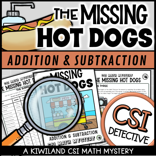 Summer-themed math review activity for grades 2–4 with regrouping and word problems