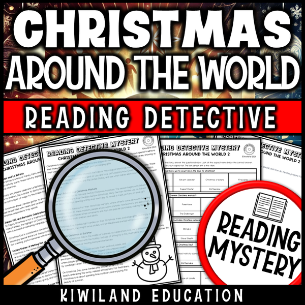 Comprehension activity comparing Christmas traditions in 5 countries