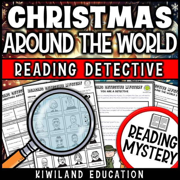 Holiday reading mystery with detective-style suspect elimination
