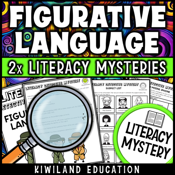 Simile, metaphor, and hyperbole practice in mystery-style reading activity