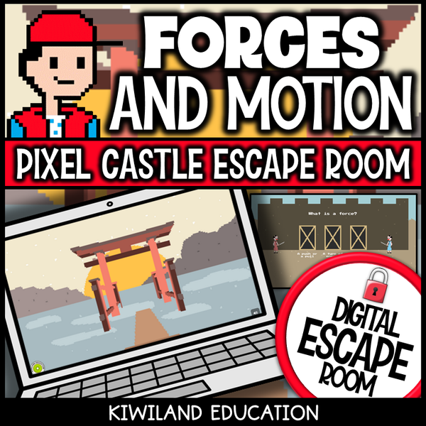 Forces and motion digital escape room for 3rd to 5th grade science