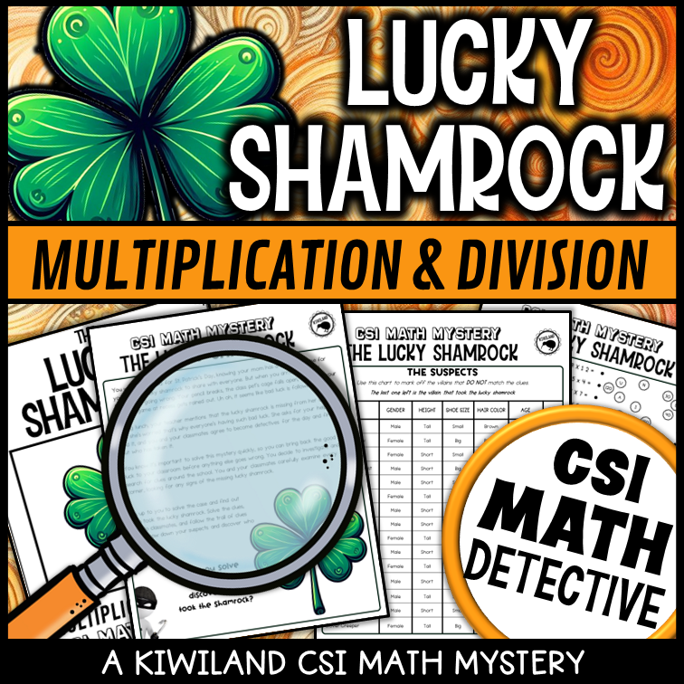 Multiplication and division printable game with missing gold theme