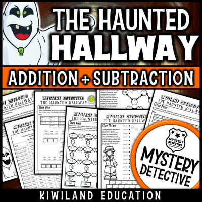 Haunted hallway halloween CSI mystery detective grades 3-5