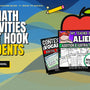 First week of school math activities, no prep: Kiwiland Teaching Blog cover with back-to-school worksheet covers and a red apple