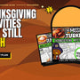 Thanksgiving math and reading activities for the short week: Kiwiland Teaching Blog cover with The Missing Turkey and Thanksgiving multiplication worksheets