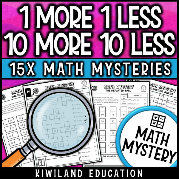 1 more 1 less place value practice, no-prep 1st grade math centers