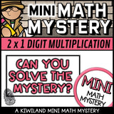 Can you solve the mystery, printable 2-digit by 1-digit multiplication times tables activity