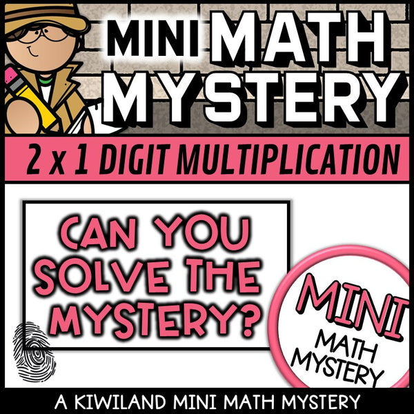 Can you solve the mystery, printable 2-digit by 1-digit multiplication times tables activity
