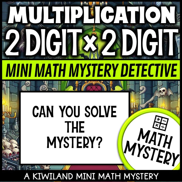 Can you solve the mystery - 2 digit by 2 digit multiplication worksheets