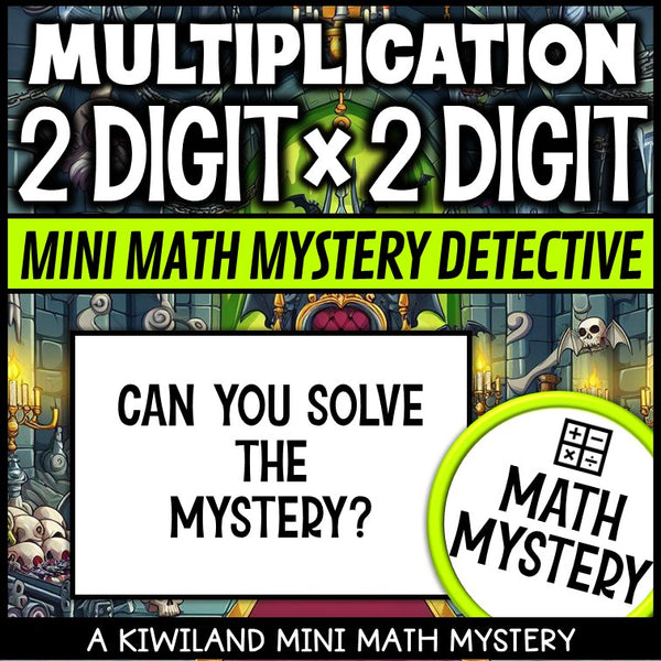Can you solve the mystery - 2 digit by 2 digit multiplication worksheets