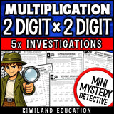 2-digit by 2-digit multiplication worksheets grades 4-5
