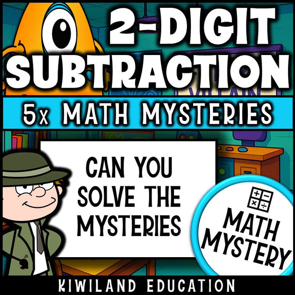 Engaging subtraction mystery game for elementary students