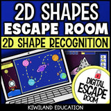2D Shapes Digital Escape Room cover – Kiwiland Education