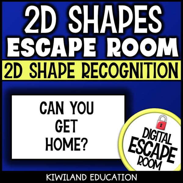 2D shapes digital escape room – Grades 2–4 geometry