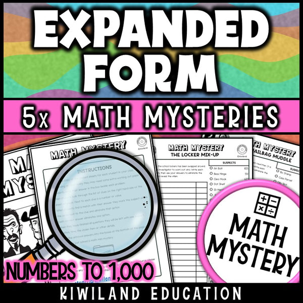 2nd and 3rd grade expanded form to standard form, no-prep printable
