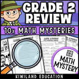 2nd grade math spiral review packet for morning work and substitute plans