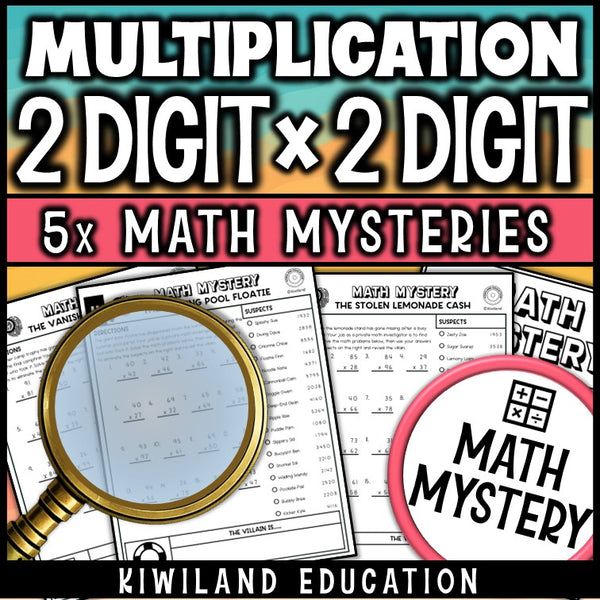 2x2 multiplication worksheets with answer keys for grade 4 and 5 review