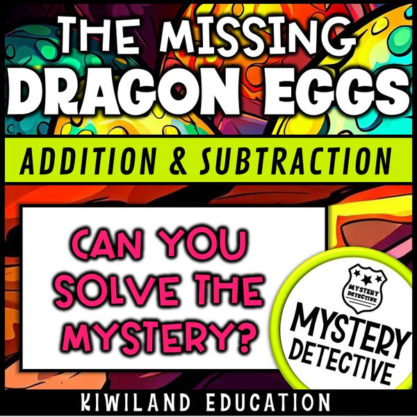 3-digit addition subtraction 1000 mystery detective dragon case cover