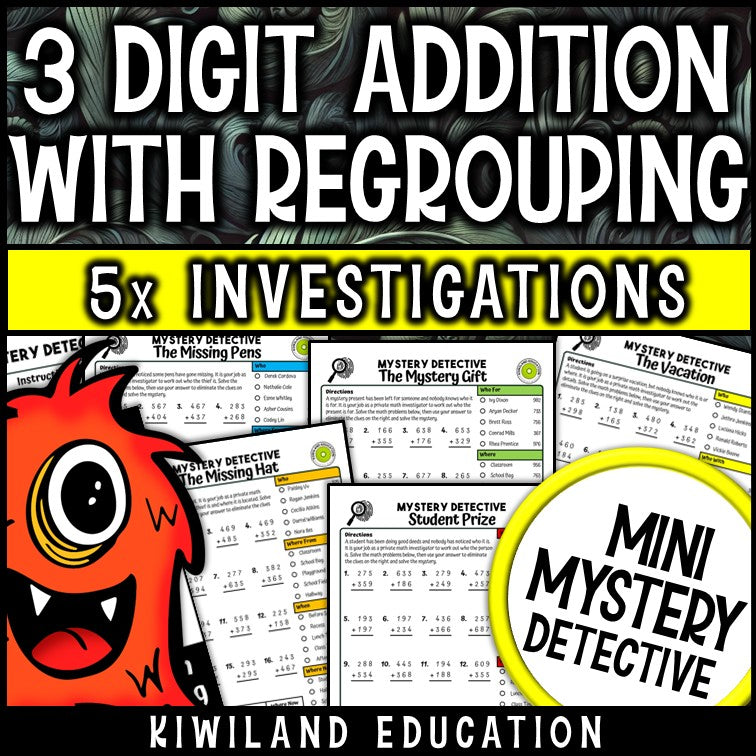 3-digit addition with regrouping worksheets 2nd 3rd grade