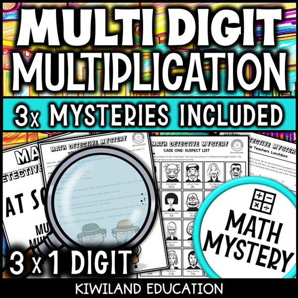 Sample 3-digit by 1-digit multiplication worksheet, the Teacher's Lunchbox case