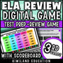 3rd grade ELA digital Jeopardy game cover, reading review for grades 2–4