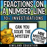 Can you solve the mystery? No prep 3rd grade fractions activity for early finishers and test prep