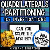 Can you solve the mystery? No prep 3rd grade geometry activity on equal parts and unit fractions for early finishers
