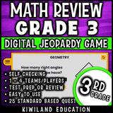 No-prep digital Jeopardy math review game for grade 3