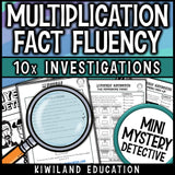 3rd grade multiplication practice pack with teacher instructions, a reference page and a certificate