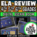 School-themed escape room for upper elementary literacy centers