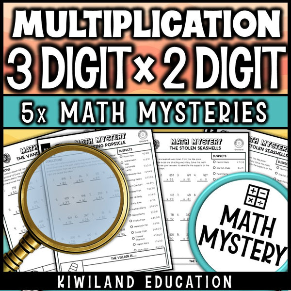 3x2 multiplication worksheets with answer keys for grades 4 and 5 review