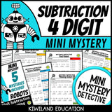 4-digit subtraction with regrouping worksheets 3rd 4th grade