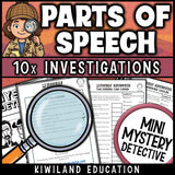 4th and 5th grade grammar activities printable with teacher instructions and a reference page, ready for ELA centers, early finishers and small groups