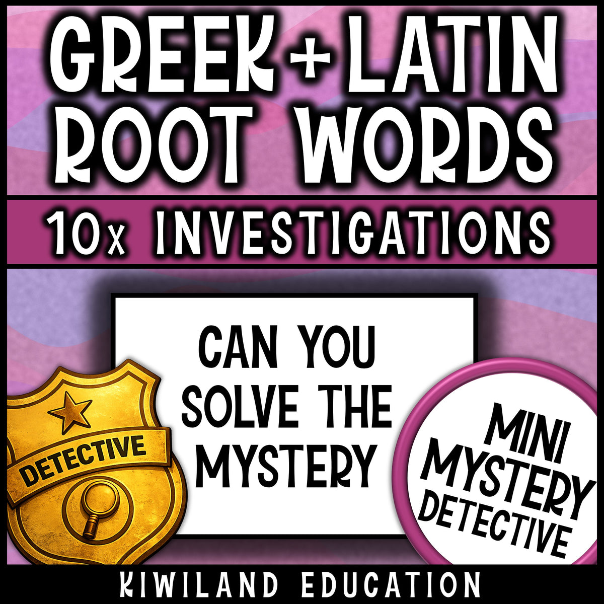 Can you solve the mystery? A print and go 4th and 5th grade vocabulary activity with a museum theme for morning work, homework and sub plans