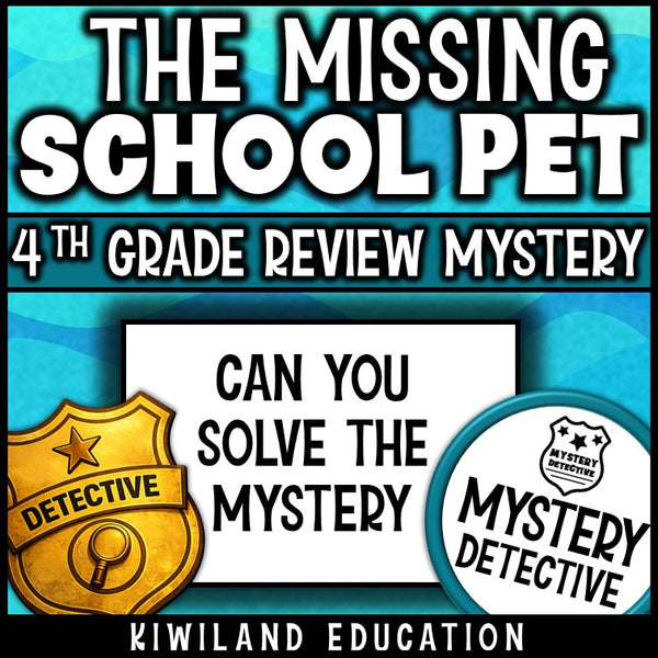 4th grade rounding mystery detective end of year review centers sub plans