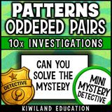 Can you solve the mystery? No prep treasure map pattern rules activity for early finishers and 5th grade math review