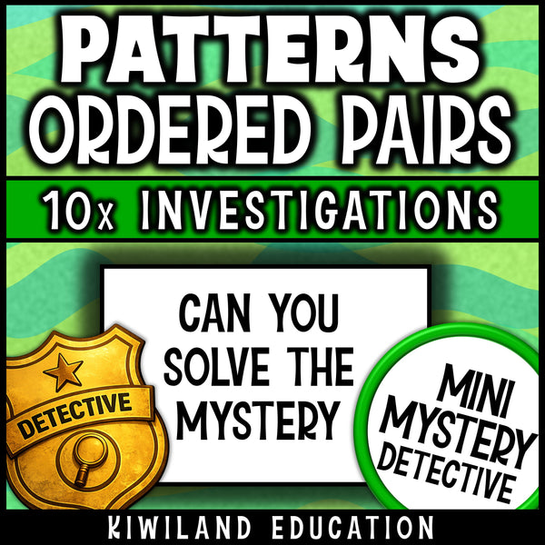 Can you solve the mystery? No prep treasure map pattern rules activity for early finishers and 5th grade math review