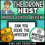 6th 7th 8th grade back-to-school math review detective sub plans early finishers