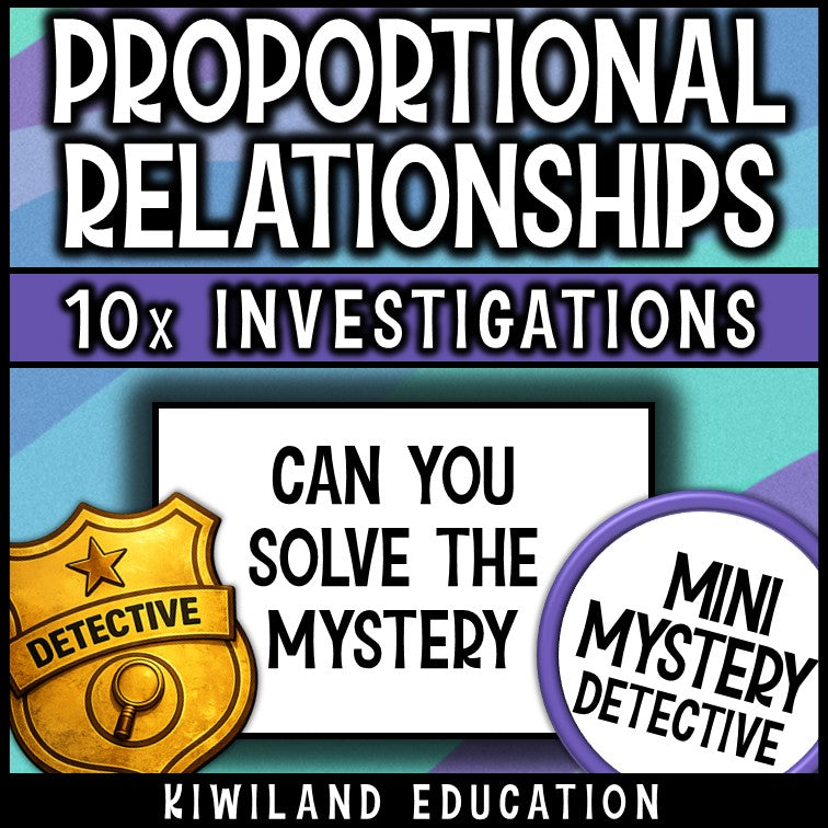 7th grade proportional reasoning no prep mystery detective activity sub plans test prep
