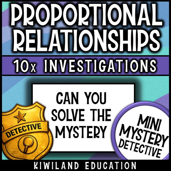 7th grade proportional reasoning no prep mystery detective activity sub plans test prep