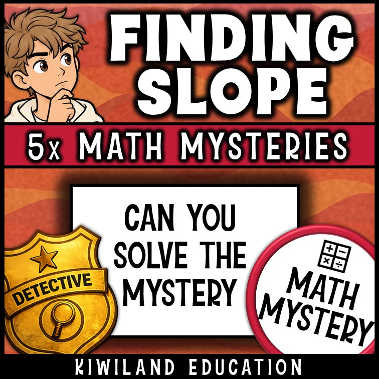Finding slope math mystery with answer keys for Algebra 1 review and early finishers