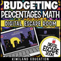 Middle school digital escape room for budgeting and financial literacy practice