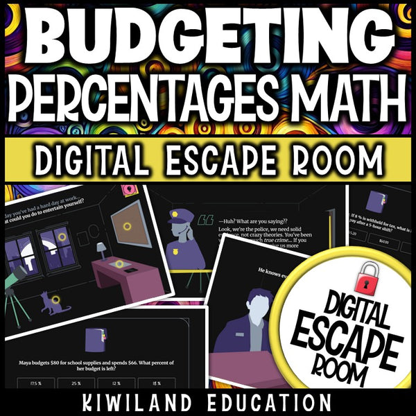 Self-checking digital escape room game for teaching real-world money math