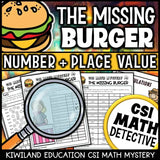 Ordering numbers and greater than/less than puzzles with fun diner theme
