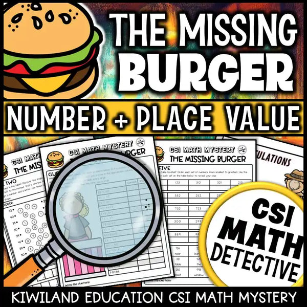Ordering numbers and greater than/less than puzzles with fun diner theme