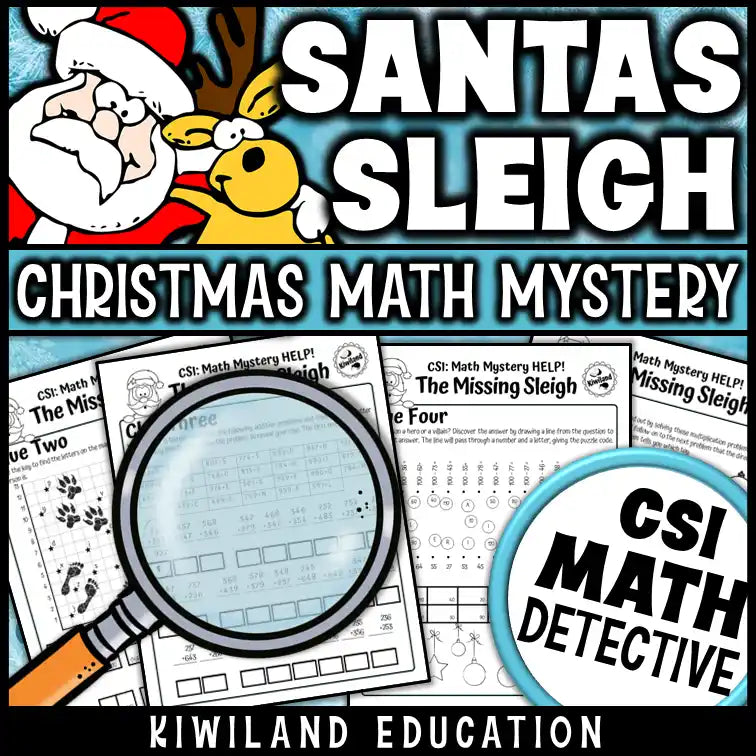 Holiday suspect elimination chart for students to solve