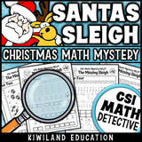 Holiday suspect elimination chart for students to solve