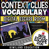 Context clues digital escape room for vocabulary practice in grades 4–6