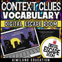 Context clues digital escape room for vocabulary practice in grades 4–6
