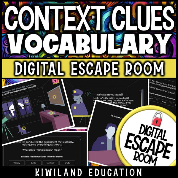 No-prep vocabulary game teaching students how to use context clues